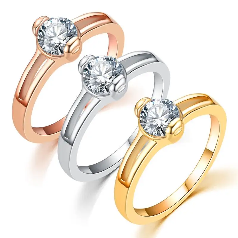 

3mm Wide Zircon Ring For Women Men Wedding Band Fine Workmanship Fashion Silver Gold Rings Anniversary Gift Wholesale