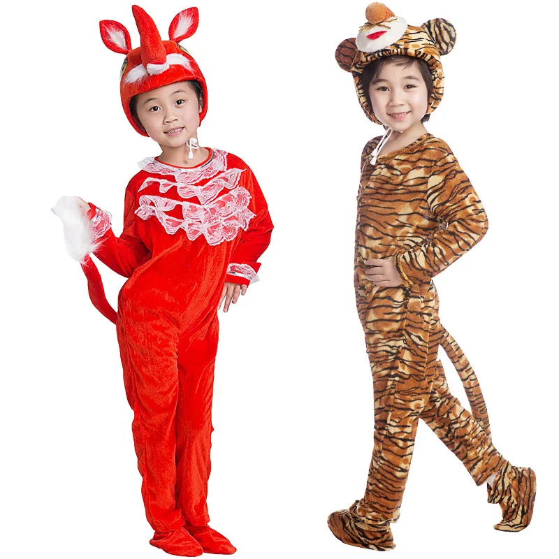 Lace Deco Pet Fox Tiger Crow Costume For Kid Children Adult Cosplay Animal Halloween Christmas Costume Jumpsuit Stage Show Party Lace Deco Pet Fox Tiger Crow Costume For Kid Children Adult Cosplay Animal Halloween Christmas Costume Jumpsuit Stage Show Party
