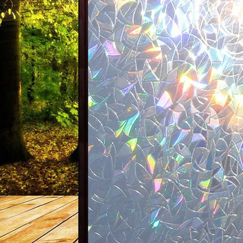 

3D Glass Foil Window Decorative Film Creative Non-adhesive Heat Control Mosaic Film Window Film