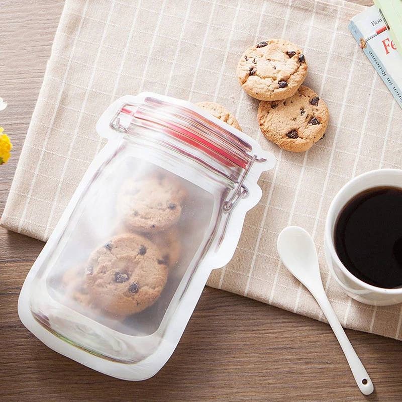DINIWELL ZipLock сумки прозрачный Мейсон форма чашки молния дорожная сумка для хранения