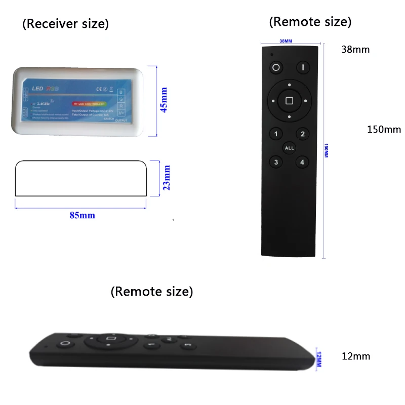 2,4G Группа дистанционного управления CT/RGB/RGBW светодиодный пульт дистанционного управления для 5050 3528 5630 RGB Светодиодные полосы света, DC12-24V