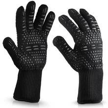 Enipate 300-500 Centigrade Extreme Heat Resistant BBQ Gloves - Lining Cotton - For Cooking Baking Grilling Oven Mitts Enipate 300-500 Centigrade Extreme Heat Resistant BBQ Gloves - Lining Cotton - For Cooking Baking Grilling Oven Mitts
