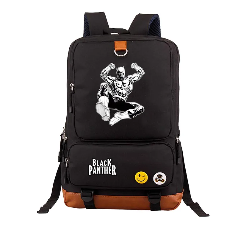 

Marvel Superhero Black Panther Backpacks women men Laptop Bags Travel Rucksack School Students Boys Girls Printed Backpack