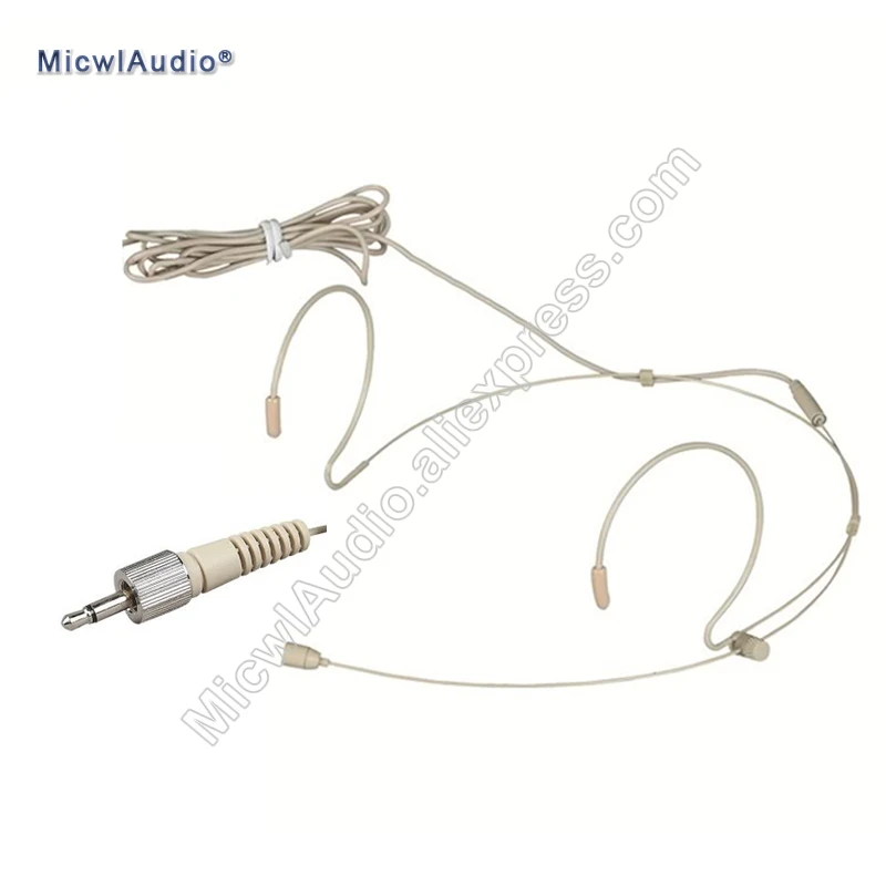 

Headset Microphone Mono and Two Colors Stereo Lock Screw Headworn Condenser Microphone MicwlAudio 40-014