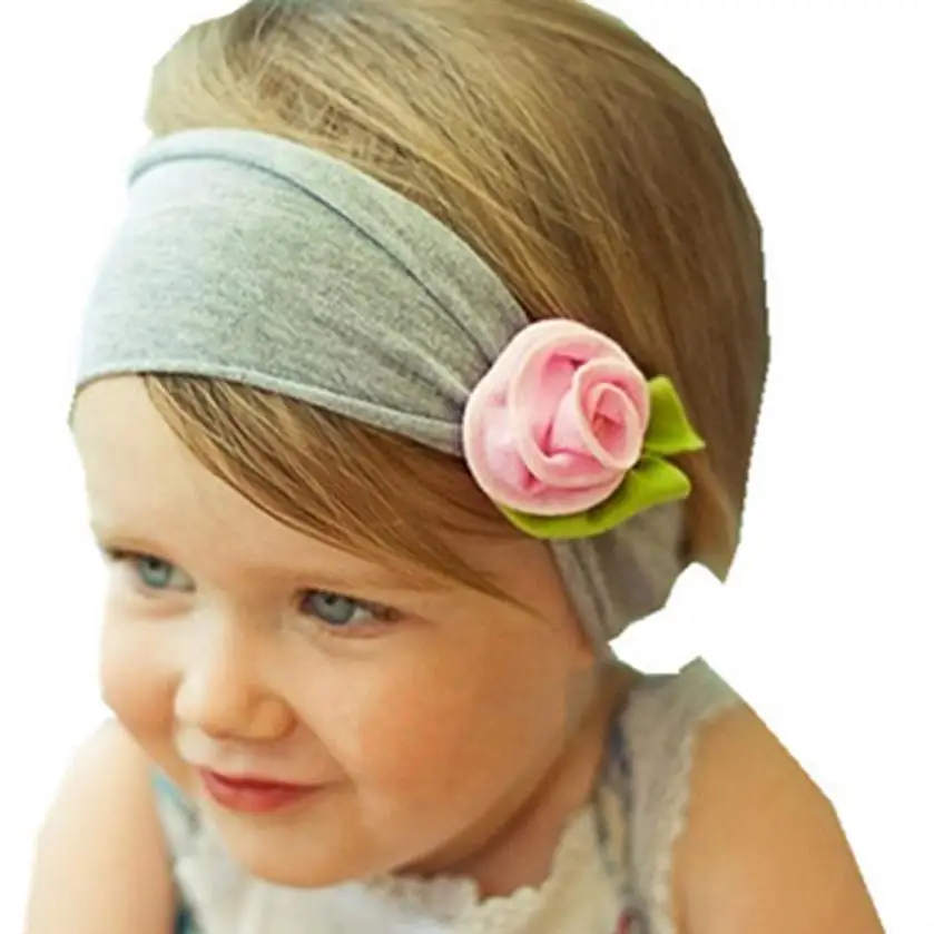 1x Mädchen Baby Kinder Stirnbänder Kopfbedeckungen Blumen Säugling Haarband