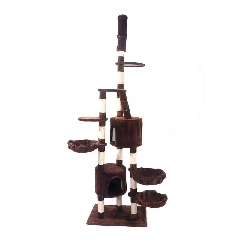 

101 inch Cat Climbing Frame Cat Scratching Post Tree Scratcher Pole Furniture Gym House Toy Cat Jumping Platform Kitten Tree Toy