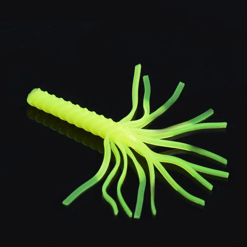 Fishing lure 20pcs/lot 1.3g 6cm Multi-tail soft lure worm  Artificial wobbler quality professional Fly fishing accessories pesca