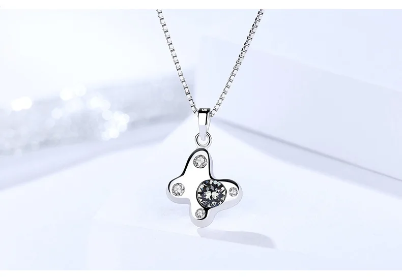 butterfly pendant for necklace silver 5