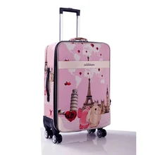 Для женщин C бантом в полоску цветастой радуги для детей путешествия Чемодан Спиннер Для мужчин чемодан на колесиках на колесах студентов 20-24 дюйма, сумка на колесиках чемодан, дорожная сумка