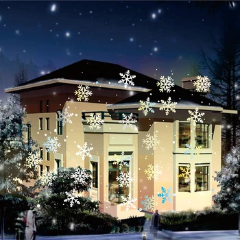 

Christmas Decoration LED Effect Light IP65 Waterproof Projector Snowflakes, Cakes 12 Kinds Of Visual Festival Scene Showing Lamp