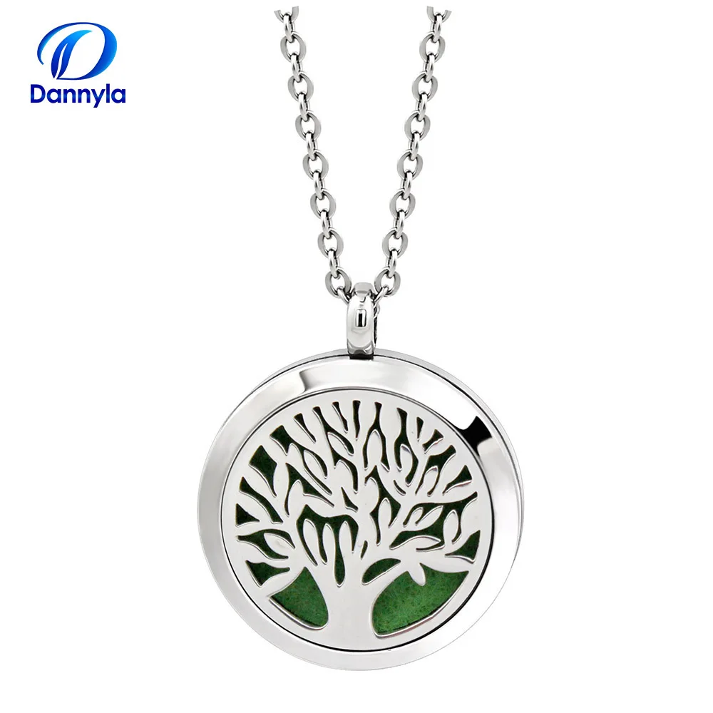 

Round Essential Oil Diffuser Necklace Wholesale 30mm Stainless Steel Aromatherapy Diffuser Pendant DLAR184-204