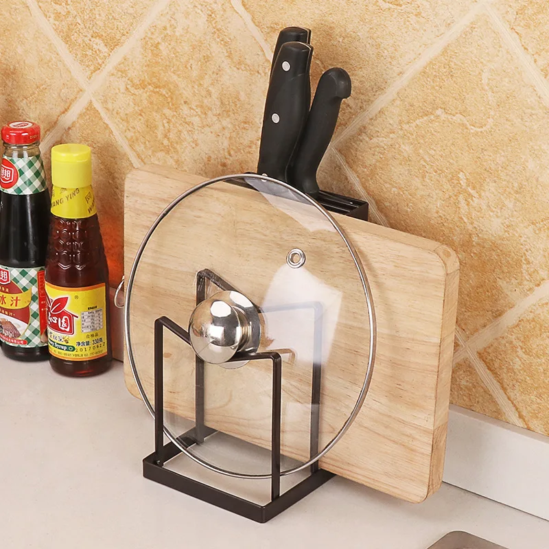 

Multi-function Knife Cutting Board Storage Rack Pot lid Plate Holder Kitchen Storage Shelf Kitchen Organizer