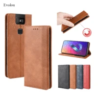 Retro Magnetic Leather Flip Cover for Asus Zenfone 6 ZS630KL Case Wallet Card Stand Soft Cover for Asus Zenfone 6 ZS630KL I01WD 1