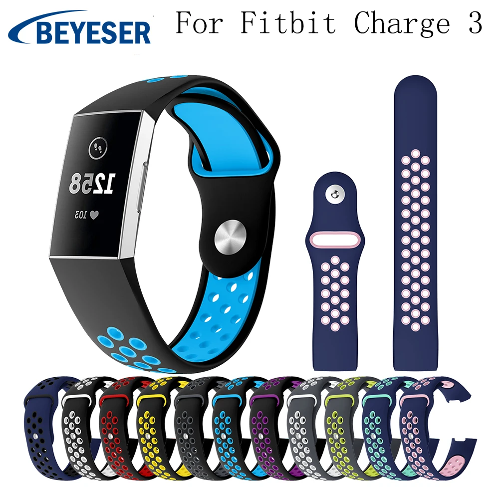 

Replacement Rubber Watch Band for Fitbit Charge 3 Strap Bracelet for Fitbit Charge 3 WatchBand Wrist bands Smart Strap Wristband