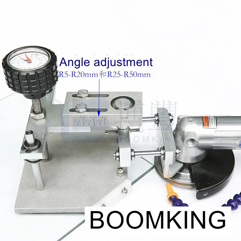 Пневматическая угловая закругленная машина, для стекла, керамики, камня. Шлифовальные инструменты. Boomking Стекло инструменты