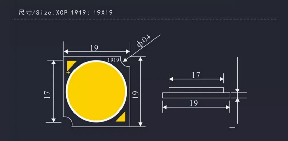 50 Вт светодиодный COB Чип 1919 Cri90 светодиодный светильник Bridgelux чип 36 В COB светодиодный 42 Вт 36 Вт 10 Вт 15 Вт 20 Вт высокая яркость светодиодный cob чип