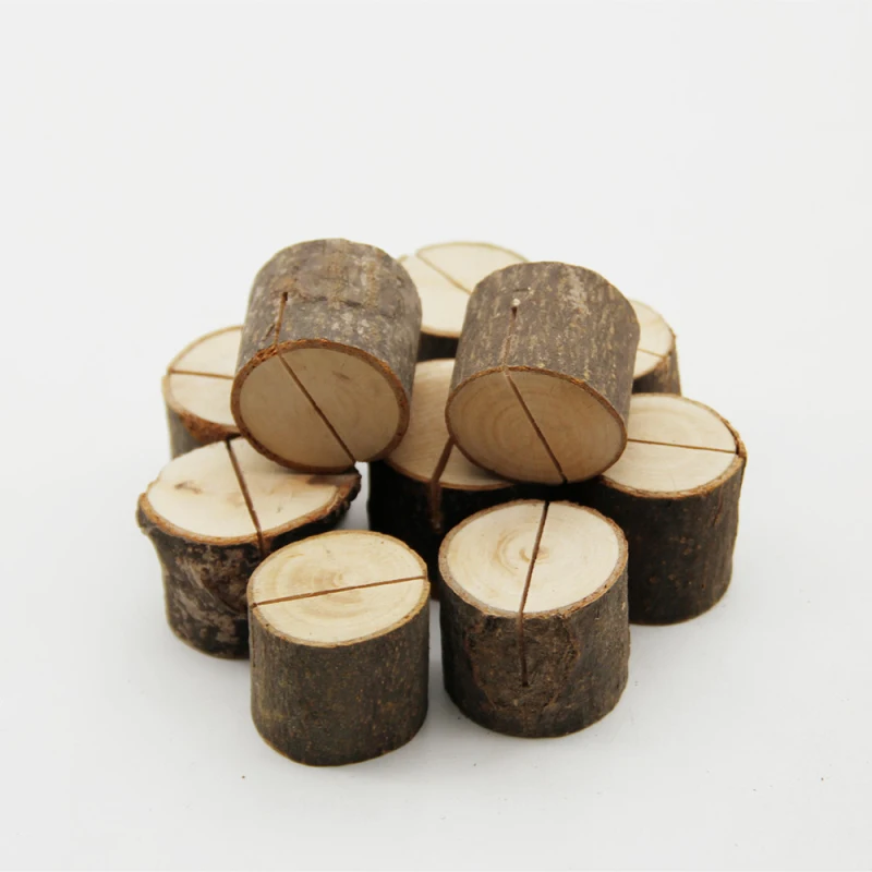 5PCS Wedding Wooden Place Card Holders Rack Decoration Table Numbers Wooden Signs For Party Celebration DIY Direction Signs