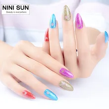 2016 Palette Fake Nails With Glitter Designs French Stiletto Nail Tips Unghie Finte Tips Nail Vibrating Sex Dolls For Women
