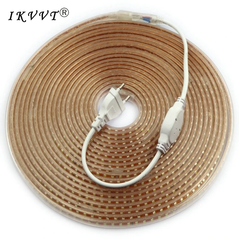 

IKVVT 220V 1M - 25M LED Strip 3528 LED Strip IP67 Waterproof For indoor and outdoor lighting decoration 5 colors