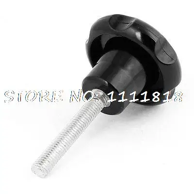 

M8 Male Threaded Plastic Head Metal Clamping Star Knob Grip 84mm Height