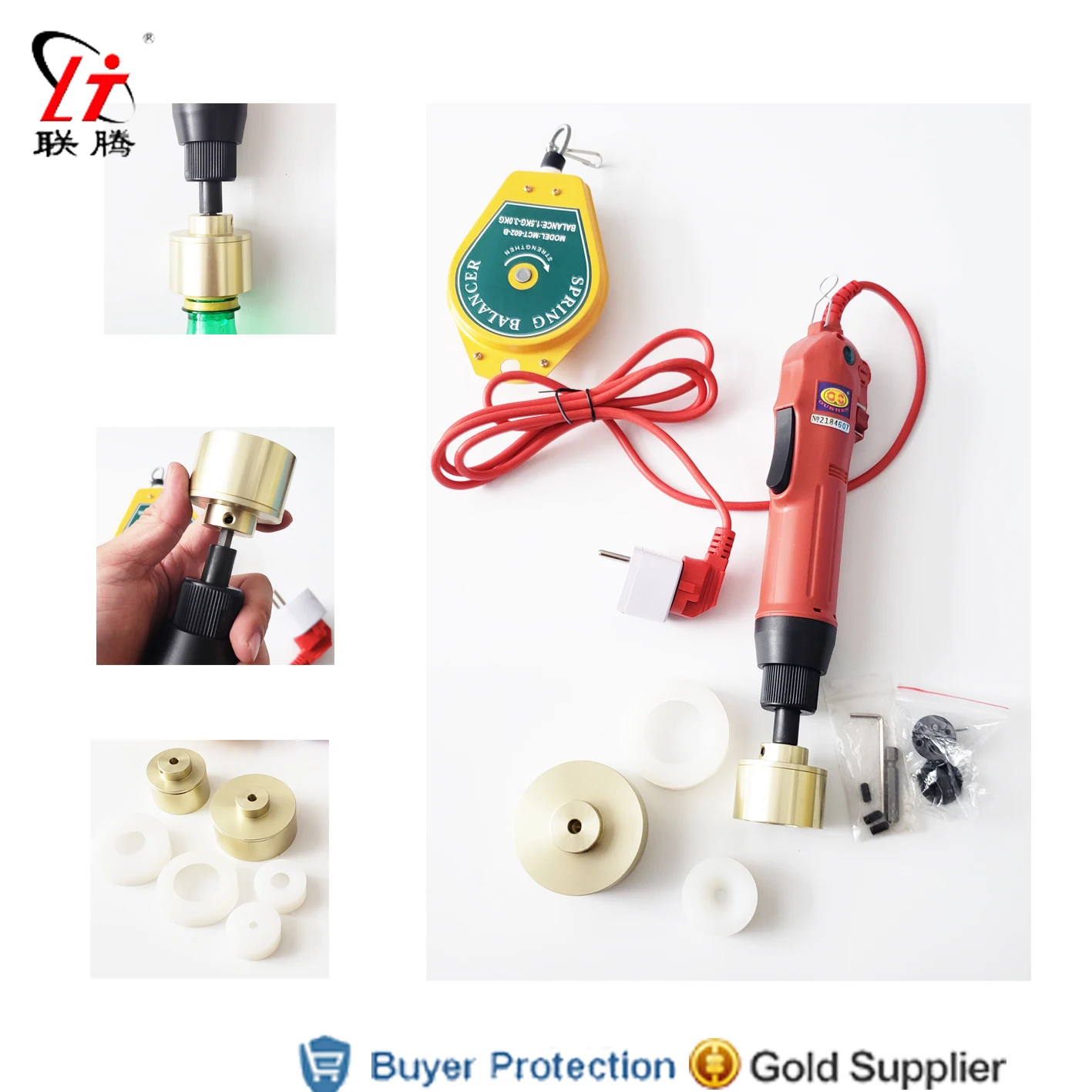 

Electric Bottle Capping Machine Cap Screwing Manual Cover Capper 10-50mm Portable Semi Automatic Screw Tip Free Shipping