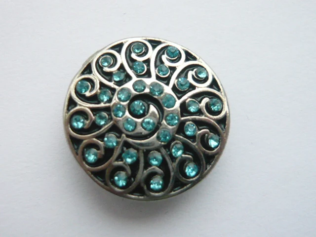 Bijoux memory craft 20 мм Кнопка одиночное литье ювелирное изделие зубчатая застежка
