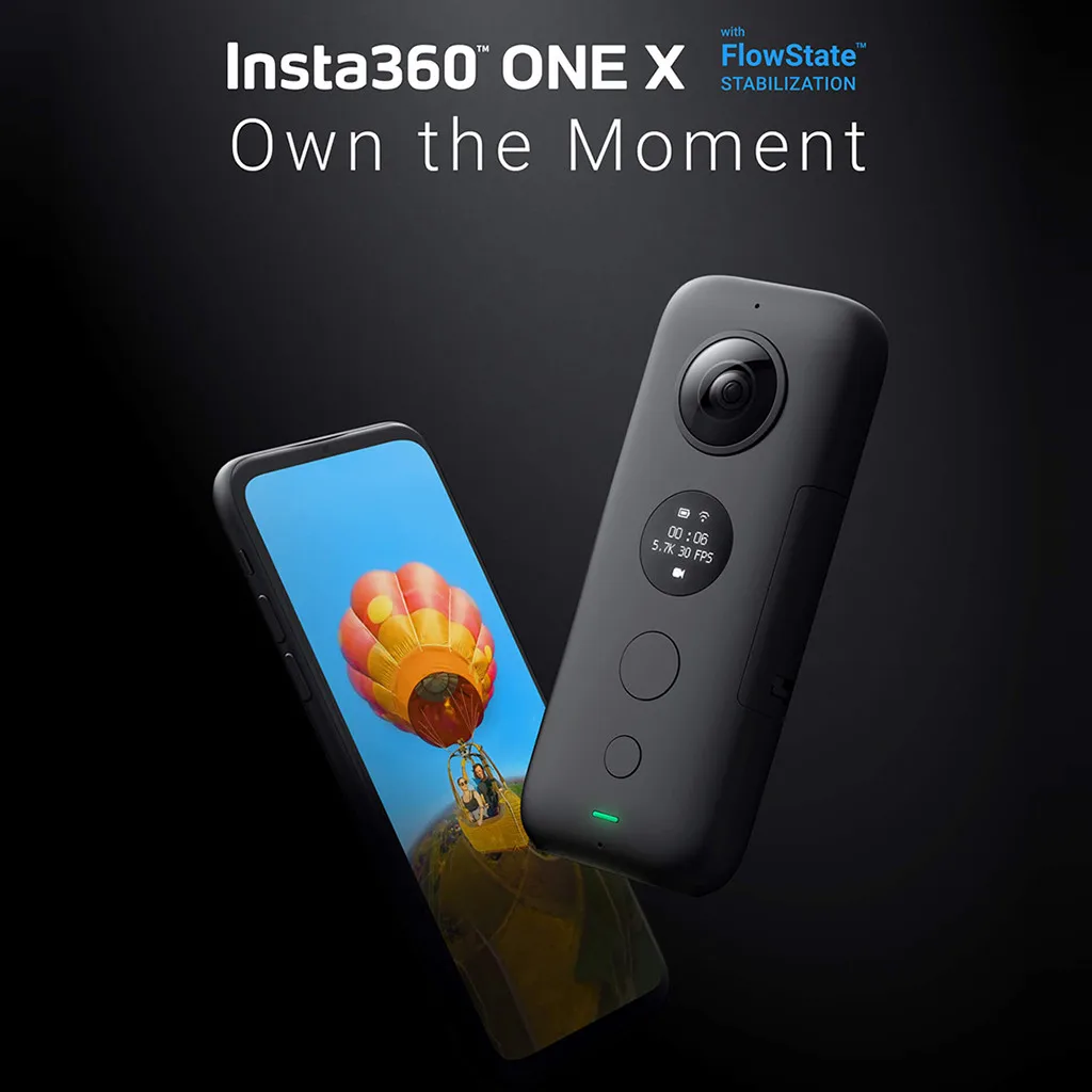 

Insta360 ONE X Sports Camera Sport 5.7K Video VR 360 For iPhone and Android action cam underwater waterproof Helmet Cam