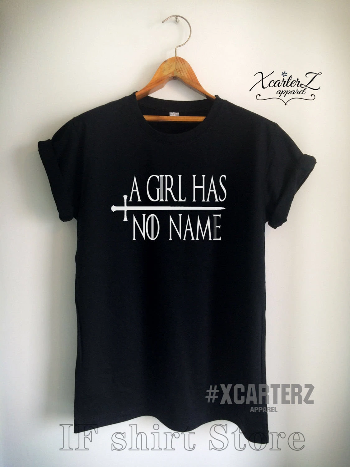 A Girl has No Name Shirt T Quote Tumblr Women Men Unisex Tee Black White Grey Red Burgundy Navy | Мужская одежда