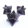 Natural Amethyst merkaba star Gemstone crystal Merkaba Stars 4