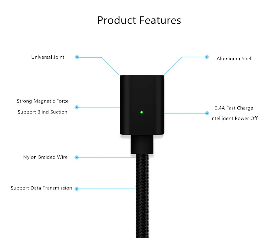 Micro USB Магнитный кабель нейлоновый Плетеный USB для Micro папа-папа кабель для быстрой зарядки и синхронизации данных для Xiaomi huawei Android