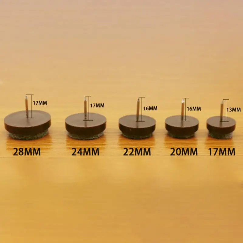 20 шт войлочные накладки для ног накладки для скольжения мебельный гвоздь протектор пол стол стул ноги