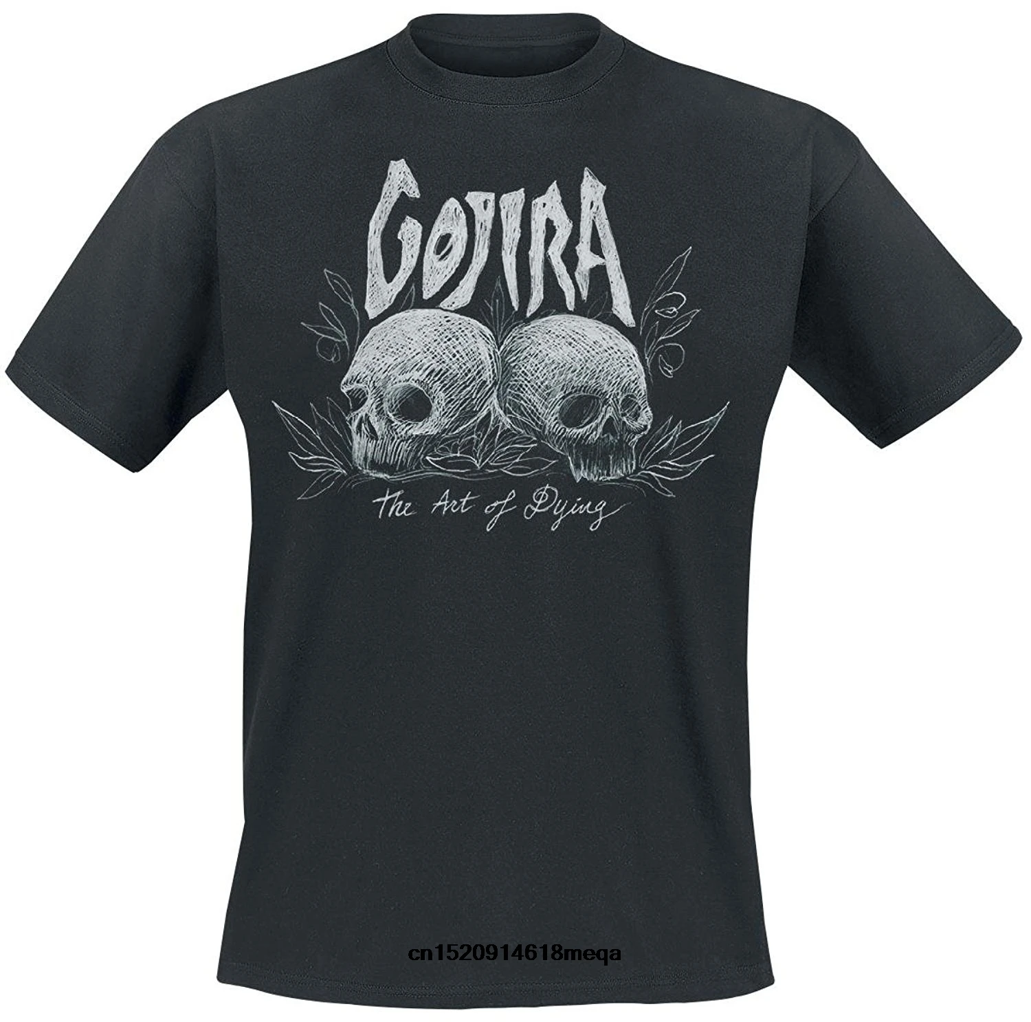 

t shirt Men Black Short Sleeve T Shirt Gojira Art of Dying T-Shirt Black Fashion Tops Tee