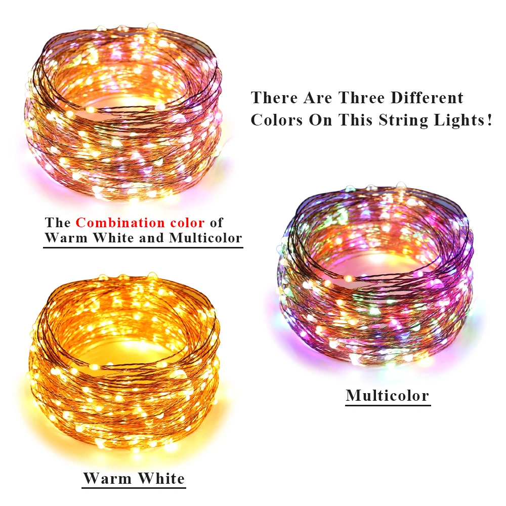 Dual-Color-30M 300LEDs Copper Wire LED String Lights Starry Lights For wedding Fairy Lights+UL CE Certified (US/EU/UK)Adapter Dual-Color-30M 300LEDs Copper Wire LED String Lights Starry Lights For wedding Fairy Lights+UL CE Certified (US/EU/UK)Adapter
