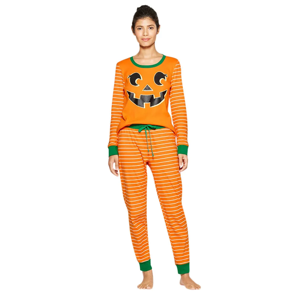Bathrobes For Women Mommy Pumpkin Tops Blouse Pants Family Pajamas  Sleepwear Halloween Home Clothes Pyjama Femme - buy at the price of $6.84  in aliexpress.com | imall.com