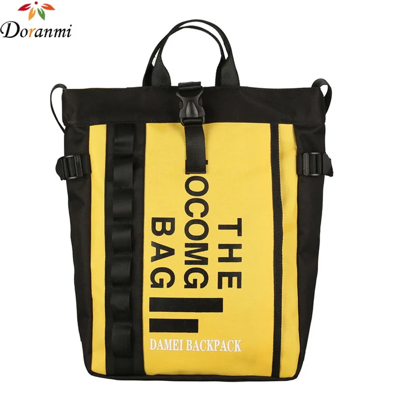 

DORANMI Letter Printed Kanken Backpacks Unisex Travel Schoolbag 2019 Fashion Panelled School Bag Large Capacity Mochila DJB677