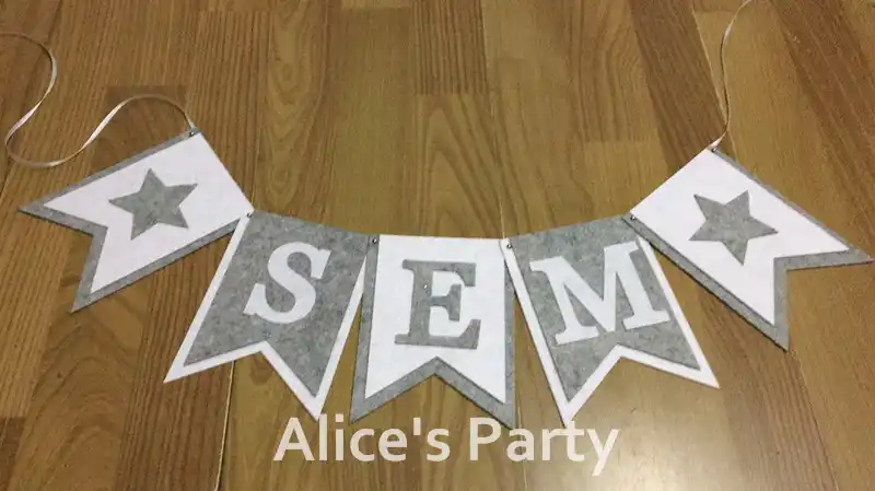 Its A Boy Any Name Banner set of 3 Personalised new baby banner Make your own
