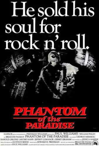 PHANTOM OF THE PARADISE Movie Paul Williams William Finley SILK POSTER Wall painting | Дом и сад