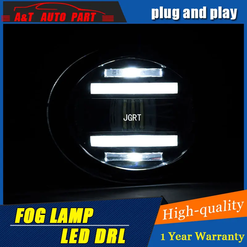 

For Mitsubishi outlander ex led fog lights+LED DRL+turn signal lights Car Styling LED Daytime Running Lights LED fog lamps