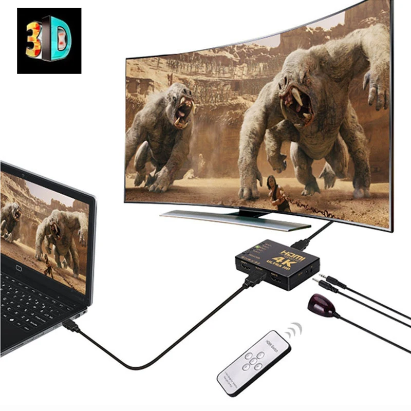 FMCYO HDMI KVM переключатель 4K разрешение коммутатор 1 порт шт обмен 5 устройств для ПК