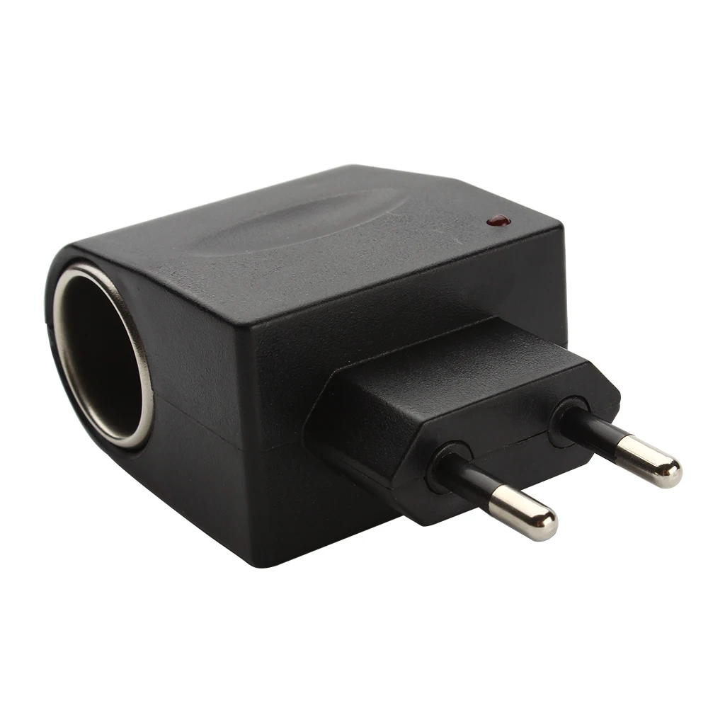Black EU Plug High Quality Car Cigarette Lighter Adapter Converter 220V Wall Power Portable AC To DC 12V #iCarmo