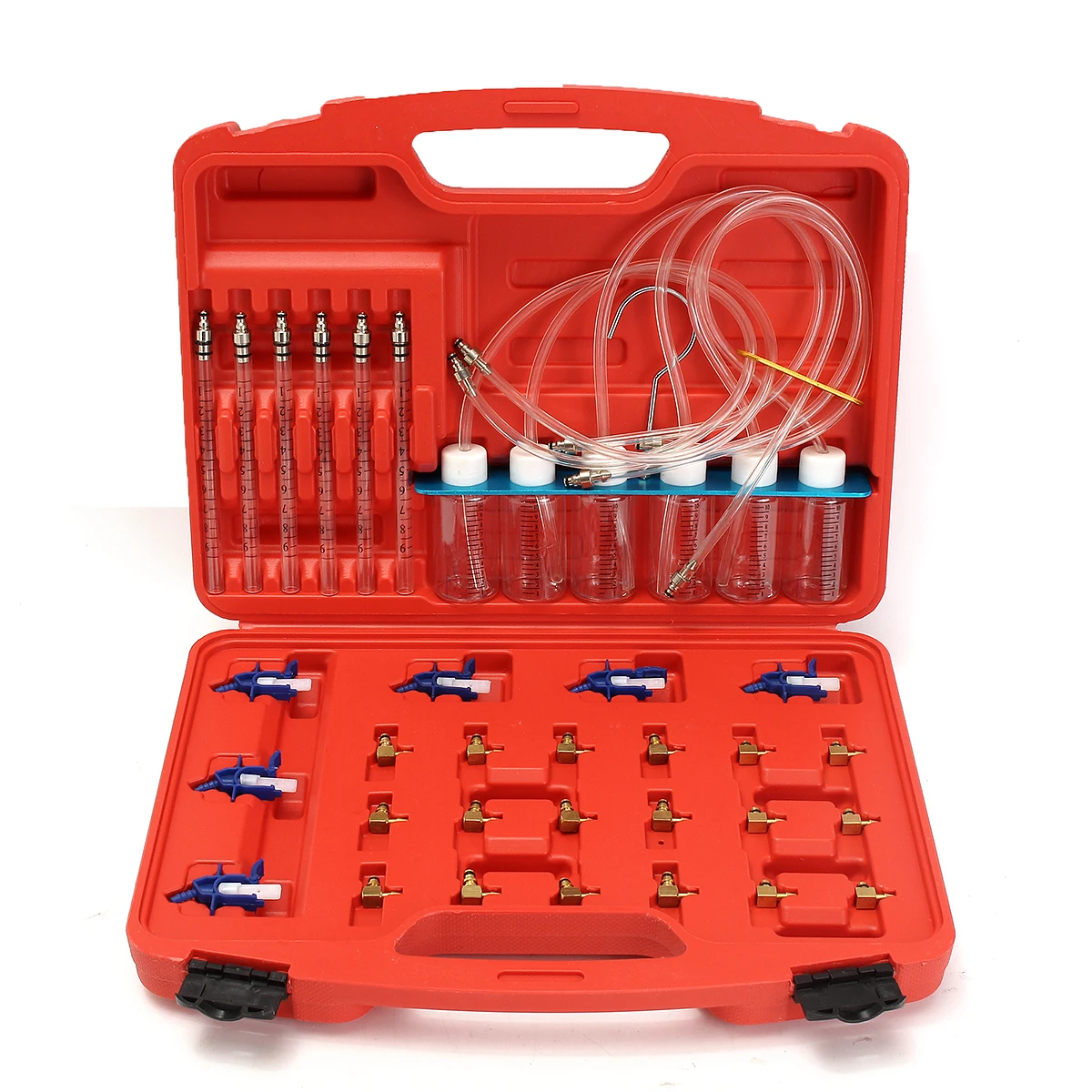 

36Pcs Injector Flow Meter Adapter Test Kits For Common Rail for Diesel Fuel Tester Diagnosis Tool Set 6 injector tested together