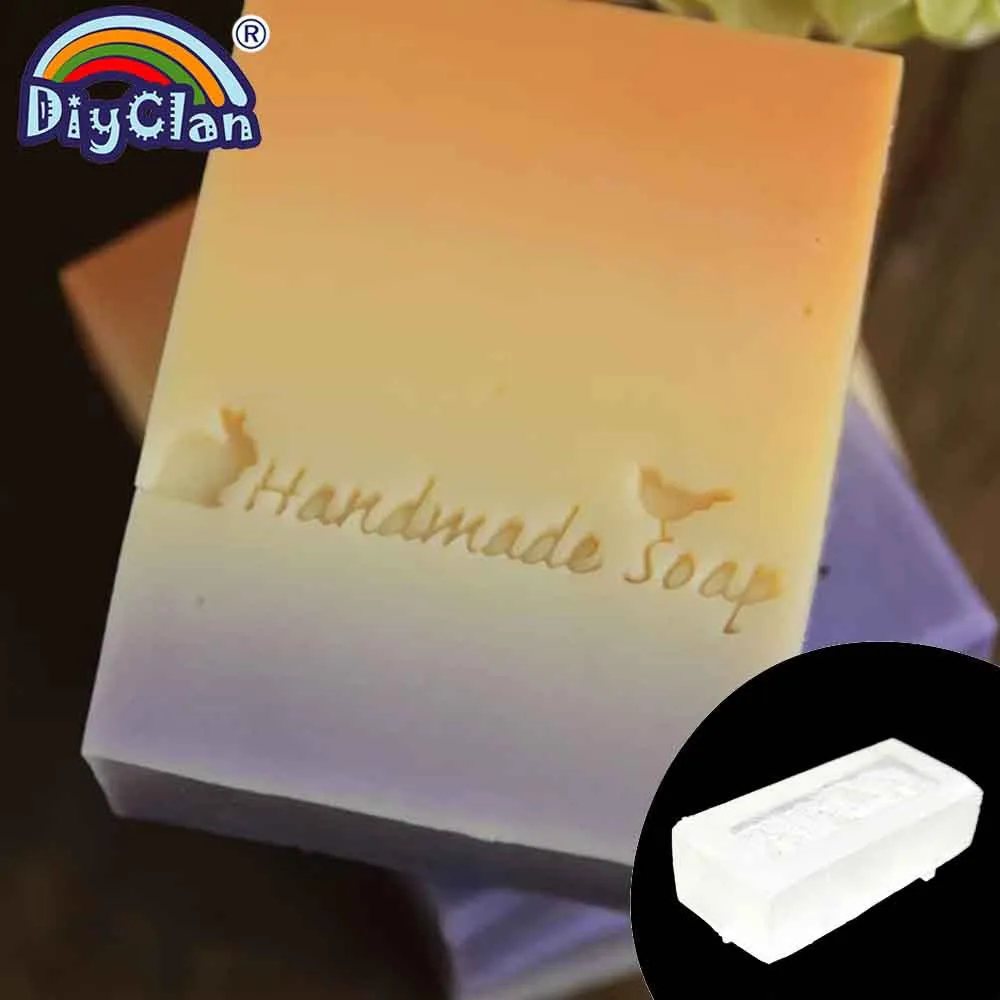 Stamp no handle Мыло ручной работы с птицами и кроликами, печать в виде животных, прозрачный, сделай сам, натуральный штамп, стекло, мыло, уплотнение на заказ, акриловый узор - Цвет: Stamp no handle