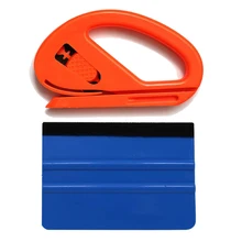 Авто Виниловая пленка обертывания резак нож пластиковый скребок набор инструментов автомобиль безопасная пленка резак скребковый инструмент комплект