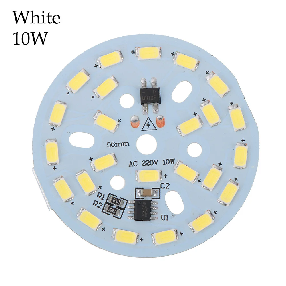 1 шт. AC 220 В SMD 5730 светодиодный лампочка PCB с регулируемой яркостью интегрированный Смарт IC драйвер 3 Вт 5 Вт 7 Вт 10 Вт 12 Вт 15 Вт 18 Вт 24 Вт белый - Испускаемый цвет: 10W