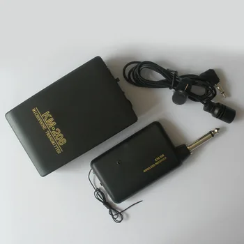 

Mini Wireless FM Transmitter Receiver Lapel Clip Mic System Clip-on 3.5mm Stereo Microphones ND998
