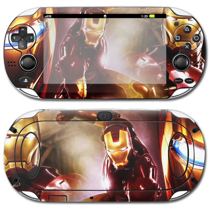 

Iron Man Design Waterproof Games Accessories Vinyl Decal for PSP vita 1000 Skin Sticker