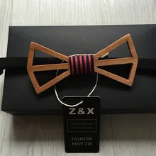 Модный деревянный галстук-бабочка ручной работы галстук мужской и женский деревянный галстук-бабочка