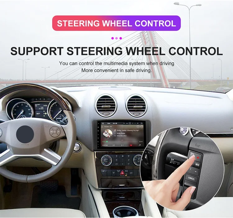 Flash Deal Isudar Car Multimedia Player GPS Two Din Android 8.1 Automotivo For Mercedes/Benz/GL ML CLASS W164 ML350 ML450 ML500 GL320 Radio 13