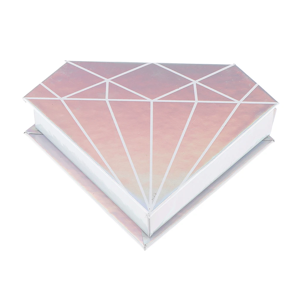 Magnetic Diamond-Shaped False Eyelash Storage Case Lashes Organizer Container Eye Lash Holder Box - Durable & Portable