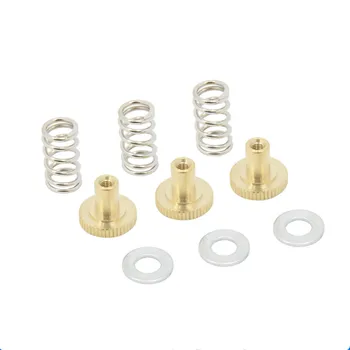 

12pcs/Set UM2 ULTIMAKER 2 Hot Bed adjustment Spring kit with 4PCS nut+4PCS Springs+4PCS Gasket For 3D Printer Free Shipping